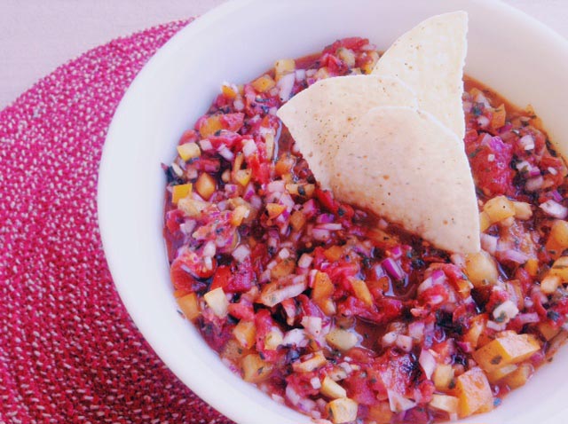 Fire-Roasted Tomato Salsa to Celebrate Dad