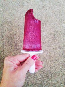 Blueberry Maple Balsamic Popsicles 