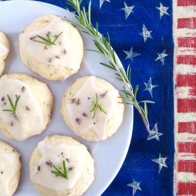 Lemon, Lavender and Rosemary Ricotta Cake Cookies; Proud “Cookie,” & Blessed American