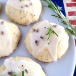 Lemon, Lavender and Rosemary Ricotta Cake Cookies