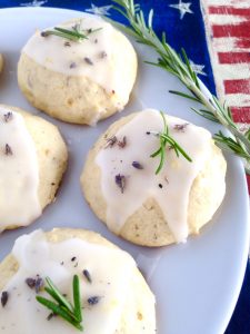 Lemon and Rosemary Ricotta Cake Cookies