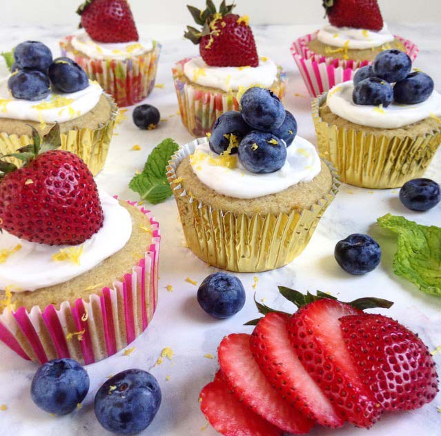 Vegan Lemon Olive Oil Cupcakes